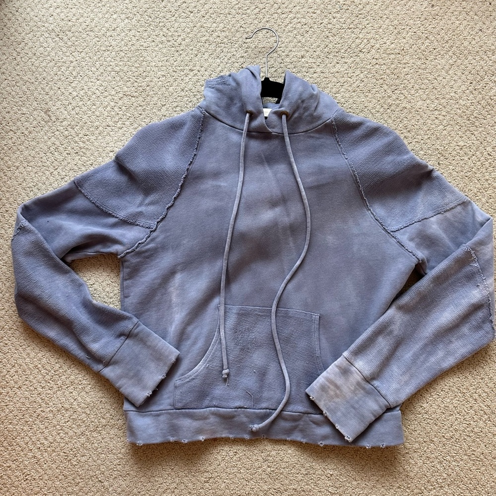 LoveShackFancy Anarosa distressed hoodie size XS
